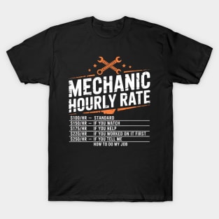 Mechanic Hourly rate T-Shirt
